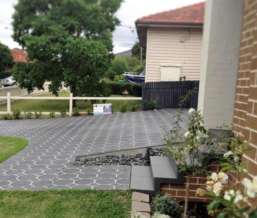 Diamond tile concrete